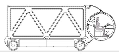 Грузовики-2020 поражают
чудесами трансформации - Виллманн не ограничился эскизами своего грузовика и сделал ещё чертежи (иллюстрация с сайта creative-brain.com).