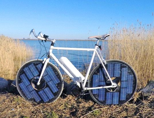 Электрический велосипед на солнечных батареях